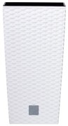 Prosperplast Rato Square virágtartó fehér 20x20x37,6cm, M