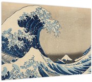 Kép - Katsushika Hokusai, Under the Wave off Kanagawa, reprodukciók (70x50 cm)