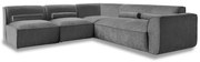 Szürke sarokkanapé (bal oldali) Flex Felix – Miuform