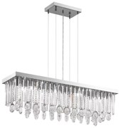 Eglo Calaonda 93423 kristály függeszték, 11x33W G9