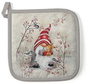 Karácsonyi manós edényalátét 20x20 cm 100% pamut Dwarf hug