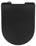 WENKO 23827100-WC WC-ülőke SEDILO 45,2x36,2 cm fekete/ezüst