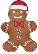 Karácsonyi porcelán mézeskalács baba alakú kínáló tál Gingerbread