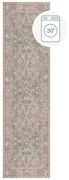 Világoszöld mosható futószőnyeg 60x230 cm Una Floral – Flair Rugs