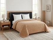 Bársony ágytakaró ASTRALIA, sötétbézs Méret: 200 x 220 cm