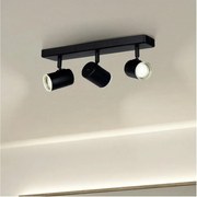 Eglo 901966 - Fürdőszobai spotlámpa CONSUMA 3xGU10/5W/230V IP44 fekete