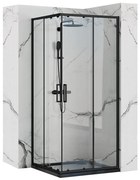 Zuhanykabin Rea Punto black 80x80