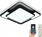Mennyezeti Lámpa Led Plafon Fényerőszabályozható Távirányítóval Fekete Négyzet A Nappaliba