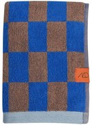 Kék-barna organikus pamut törölköző 50x90 cm Retro – Mette Ditmer Denmark