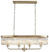 Endon 110539 - CHESTERFIELD láncos csillár 4xE14/6W/230V sárgaréz