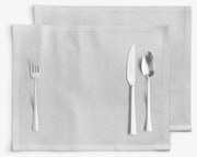 Goldea karácsonyi exkluzív 2 darabos reggeliző alátét - ezüst csillogású 30 x 40 cm