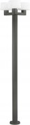 Faro Muffin oszlopos kerti lámpa, 3xE27, sötétszürke, IP44, alumínium