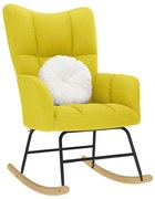 hintaszék világossárga szövet