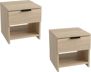HAVANA éjjeliszekrények (2 db), sonoma tölgy