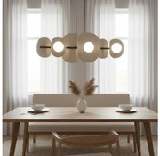 Kábelre függesztett csillár ELEMENTI 6xG9/8W/230V bézs