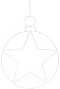 Kerstball Star karácsonyi lógó LED dekoráció 236 LED, 48 cm