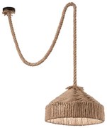 Ideal Lux - Csillár zsinóron CANAPA 1xE27/15W/230V átm. 41 cm barna