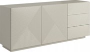 Asha komód 167 cm kétajtós fiókos - kasmír