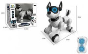 Intelligens Távirányítós Robot Kutya (Smart-Dog) pitizik sétálgat nyújtózkodik hason csúszik Kék és Rózsaszín Pöttyös színben
