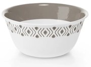 STEFANPLAST Műanyag tál Tosca 19 cm átmérőjű fehér/világosszürke