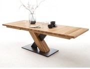 MENDOZA A Vad Tömör Tölgyfa Bővíthető étkezőasztal 140-220cm