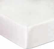 Pamut-szatén gumis lepedő fehér 603/140x200