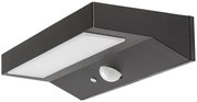 Rábalux Korana 77023 napelemes, mozgásérzékelős kültéri falilámpa, 6W LED, 4000K, 450 lm, IP44