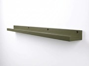 Fali polc képekhez FOTOPLANK 120 cm, olíva színű