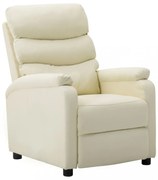 krémszínű műbőr dönthető fotel