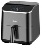 MIDEA MAD55005APKH Air Fryer, 4.6 l kosár, 5.7 l üst, 1500 W, 60 p időzítő, 200 °C hőmérséklet, lecsatolható sütőkosár