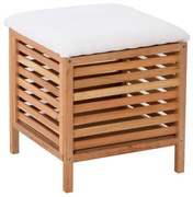 Puff Naturel Home 45x50x45 cm diófa mat HOMETAB