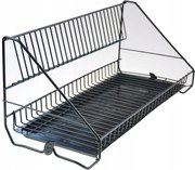 Függő edényszárító 50 x 22 fekete kihúzható konyhai csepegtető V2