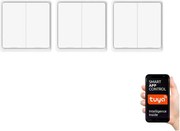 Immax NEO 07507C - KÉSZLET 3x Kapcsoló 2-gombos SMART 3xCR2430 Zigbee 3.0 Tuya