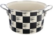 Orion Smaltovaný hrnec Šachovnice Lem , 4 l, pr.22 cm, 22 cm átmérőjű
