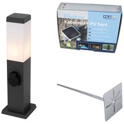 Kültéri lámpa sötétszürke 45 cm foglalattal IP44 - Malios