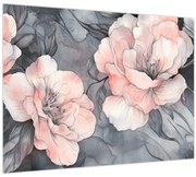 Kép - Virágok vázlata (70x50 cm)