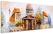 Kép - Festett városi emlékmű (120x50 cm)