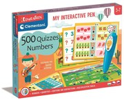 Interaktív toll készségfejlesztő játék 500 db számos kvízzel Education Clementoni