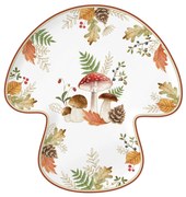 Őszi porcelán gomba alakú kínáló tál díszdobozban Autumn Breeze