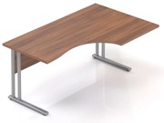 Visio ergonomikus asztal 160 x 100 cm, jobb, dió