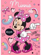 Gyerek polár takaró Minnie rózsaszín 140x100cm Faro