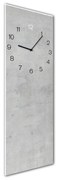 Glassclock Concrete falióra, 20 x 60 cm - Styler