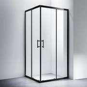 Motril || Black zuhanykabin 80x80m 190cm, 6mm,, NANO