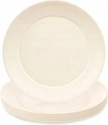 Ebédlő Tányér Szett Sekély Műanyag Többfunkciós 23,5CM 6DB