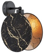 Fali lámpa MOTIF 1xE27/15W/230V fekete/arany