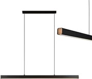 Toolight Toollight, LED függeszték 80cm, 15W, APP1447-CP, matt fekete, OSW-02391