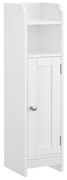 Fürdőszobai szekrény LEHAC 18x80 cm, fehér