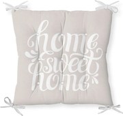 Home Sweet Home pamut keverék székpárna, 36 x 36 cm - Minimalist Cushion Covers