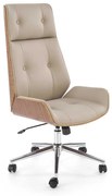 Poole irodai fotel, bézs / dió