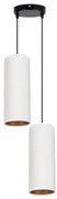 AVALO függeszték 2xE27/60W/230V, 20 cm, fehér/rezes